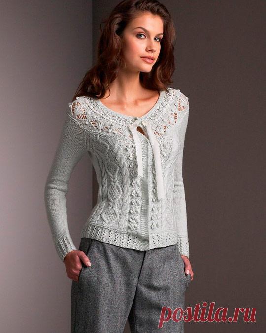 Жакет женский 2016 вязаный жакет спицами, крючком (67 фото)