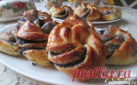 Плюшки-завитушки маковые | Кулинарные рецепты от «Едим дома!»