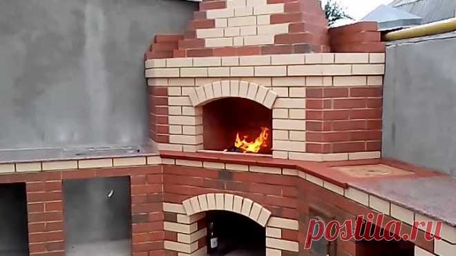 Угловой мангал из клинкерного кирпича!
