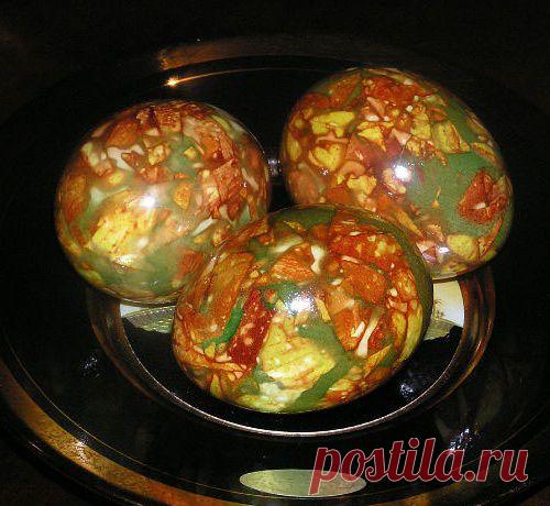 Пасхальные яйца с красивым эффектом