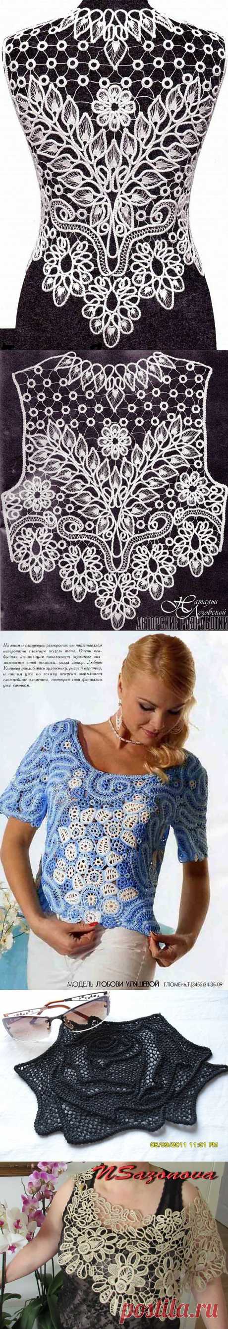 Кружево - из шнура и иголки с ниткой.