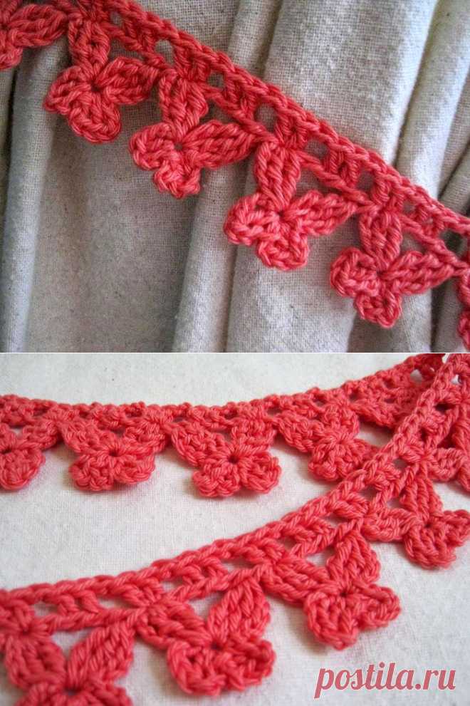 Кайма с бабочками.