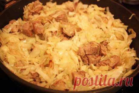 Капуста тушеная в мультиварке с мясом - пошаговый рецепт с