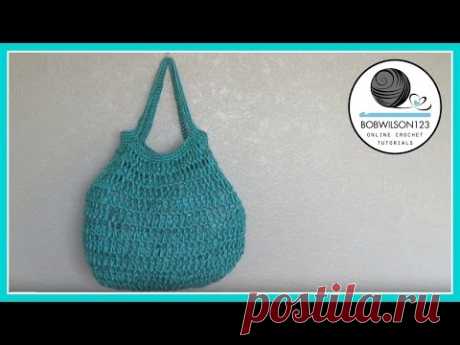 Crochet big bottom bag tutorial