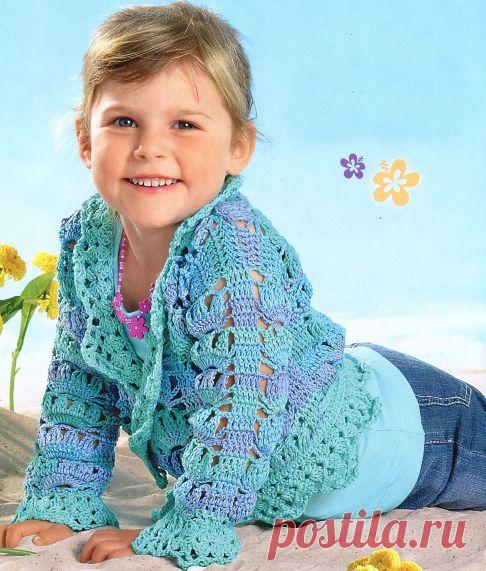 Жакет с запахом | Вязание крючком, схемы вязания, бесплатное вязание крючком