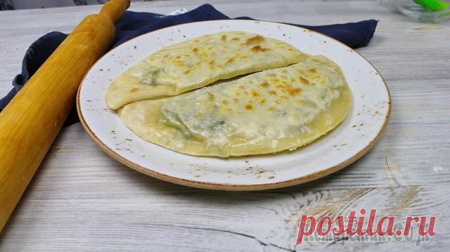 Мука+Вода+Зелень. Кутабы с зеленью