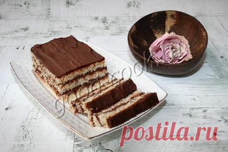 Кокосовый торт с шоколадным кремом (без муки). Рецепт приготовления