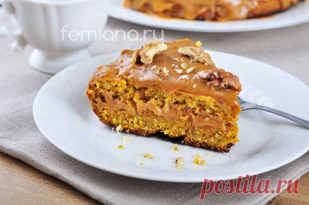 Морковно-ореховый пирог с кремом | FEMIANA