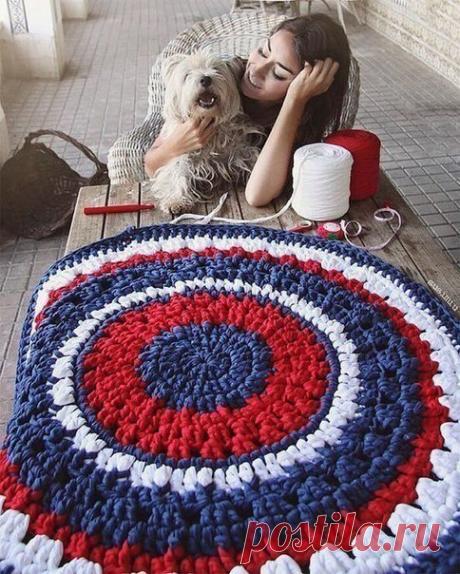 Вяжем коврики