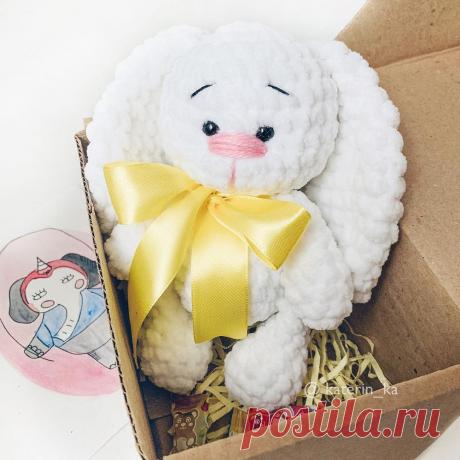 Зефирный зайка амигуруми крючком | AmiguRoom