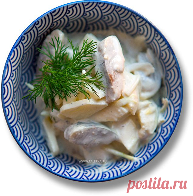 Селёдка в сметане (Śledzie w śmietanie) – Польша – рецепт