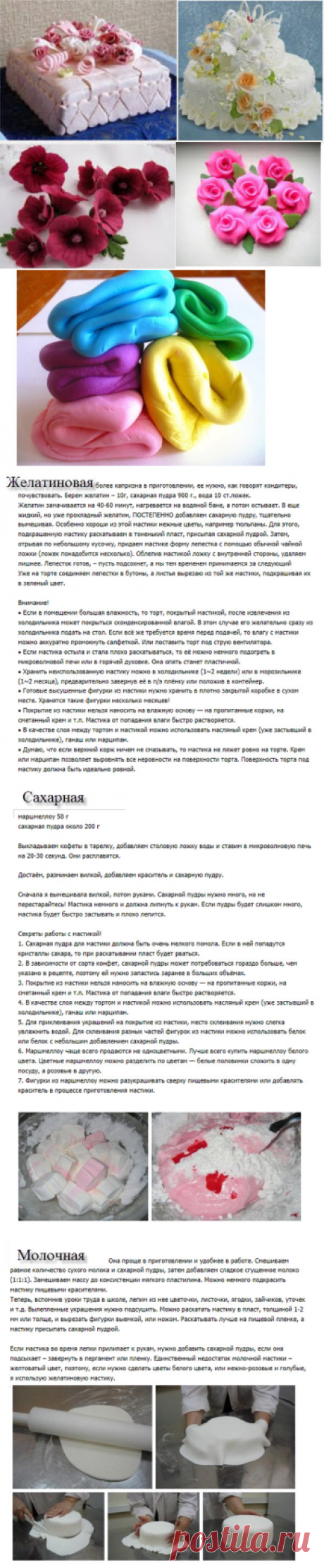 Свадебные торты и цветы из домашней мастики своими руками. Фото,рецепты