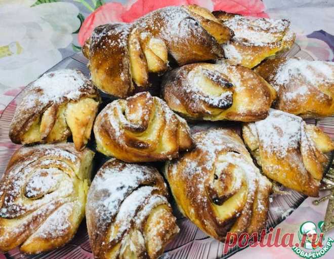 Слоеные творожные булочки без дрожжей – кулинарный рецепт