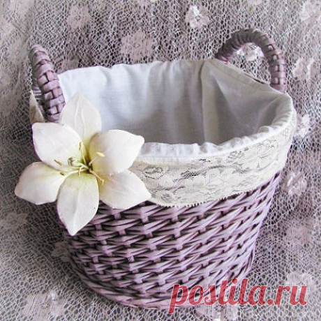 Корзинка из газет