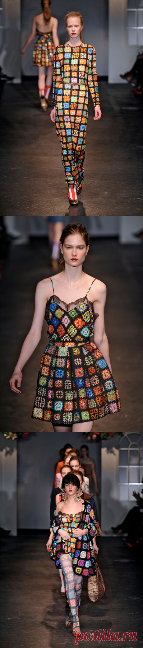 REGINA ARTES EM TECIDOS E CROCHE: modelos revista moda croche e croche colorido passarelas.