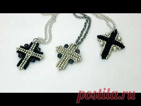 Крестик из бисера своими руками. Мастер-класс для начинающих.