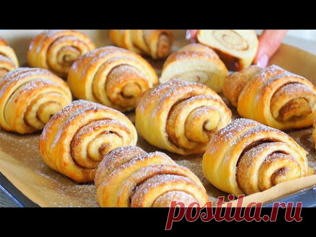 Молоко, сахар и мука Готовь хоть Каждый день! Булочки к чаю, быстро и просто!