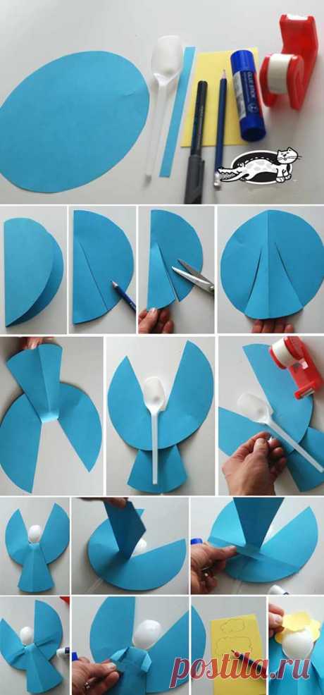 Рождение бумажного ангела. Создаем новогоднее настроение самостоятельно