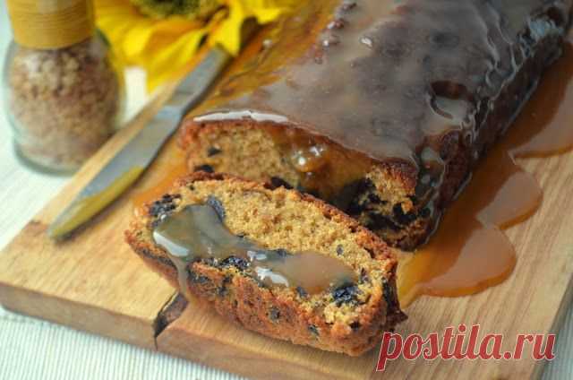 MY FOOD или проверено Лизой: Имбирный кекс с черносливом под карамельным соусом