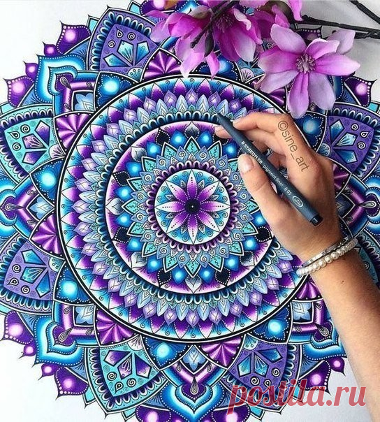 Арт-терапия: рисуем мандалу — Сделай сам, идеи для творчества - DIY Ideas