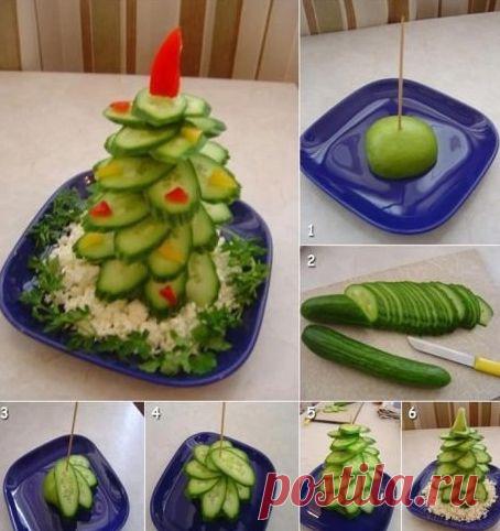 Новогоднее оформление блюд