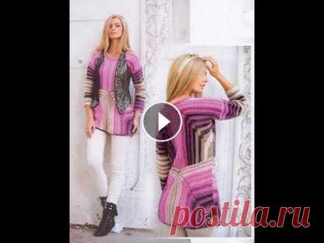 Женский Многоцветный Пуловер Спицами - видео-модели - 2019 / Multicolor Pullover Knitting needles Женский Многоцветный Пуловер Спицами - видео-модели - 2019 / Multicolor Pullover Knitting needles...
