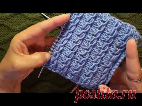 Очень простой и классный узор спицами для КАРДИГАНА, ПАЛЬТО, ШАПКИ, ПЛАТЬЯ, КОФТОЧЕК, ШАРФА, ПЛЕДА!