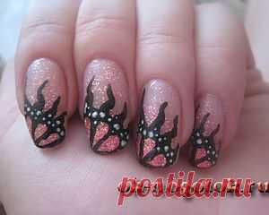 Фотоурок рисунка на ногтях "Крылья бабочки" | Ноготок, мои рисунки на ногтях