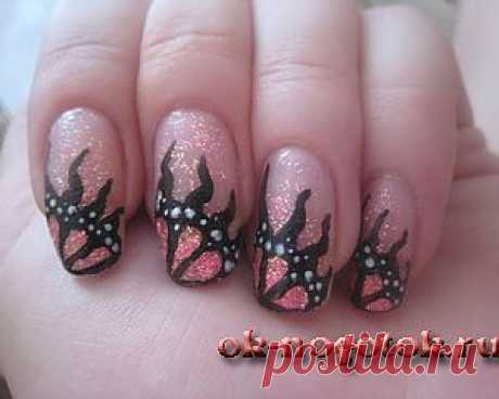 Фотоурок рисунка на ногтях &quot;Крылья бабочки&quot; | Ноготок, мои рисунки на ногтях