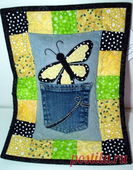 Подушки и подушечки из джинсов — Рукоделие