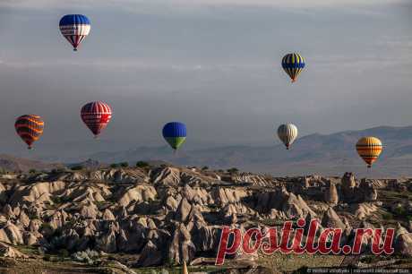 Каппадокия c высоты полета воздушного шара
