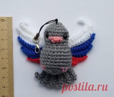 Брелок «Голубь» крючком