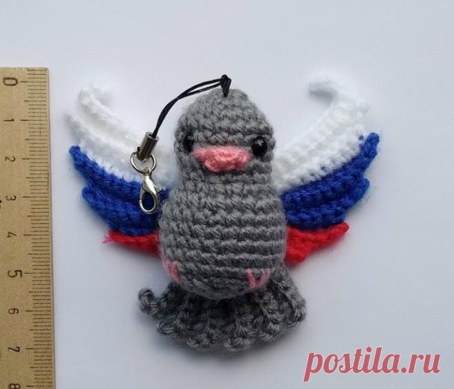 Брелок «Голубь» крючком