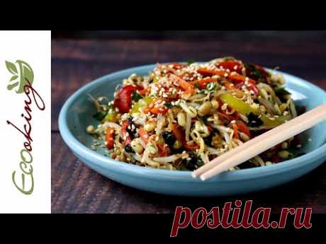 Как прорастить маш (2 способа) + вкусный салат из проростков маша / vegan