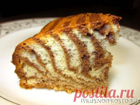 Пирог Зебра - пошаговый рецепт с фото | И вкусно и просто