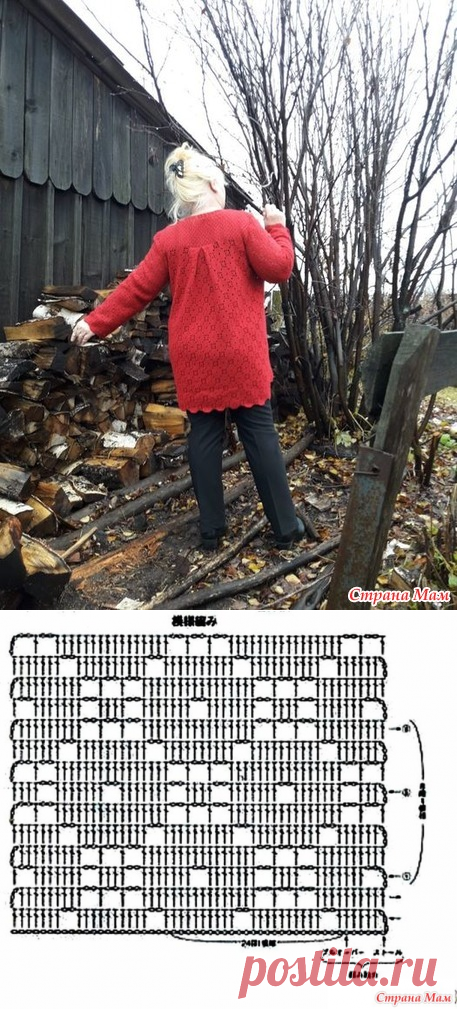 . Жакет крючком (филейное вязание) - Вязание - Страна Мам