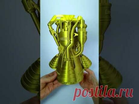 🌑 Распечатал ракетный двигатель на 3D принтере Creality K2 Plus Combo #3d #Shorts Игорь Белецкий