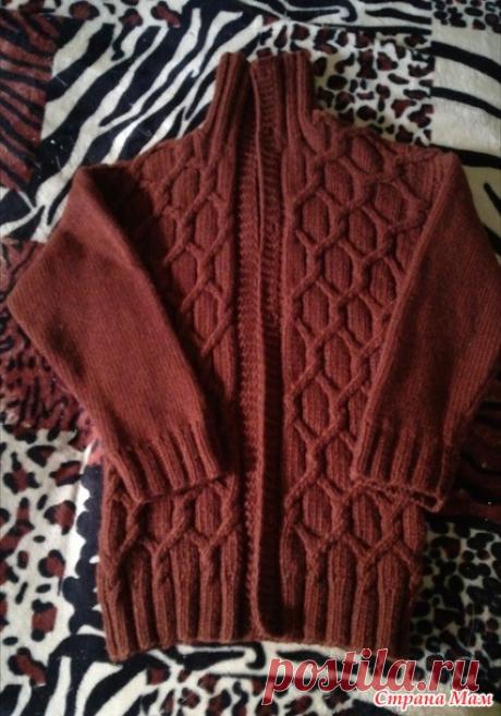 . Кофта сыну с рисунком из книги Норы Гоан - Вязание - Страна Мам