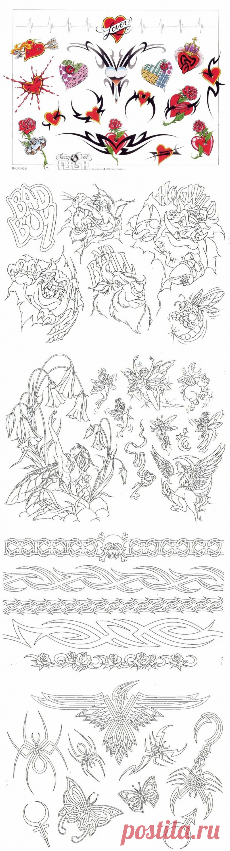 Tatoo Designes - эскизы и трафареты для творчества и рукоделия