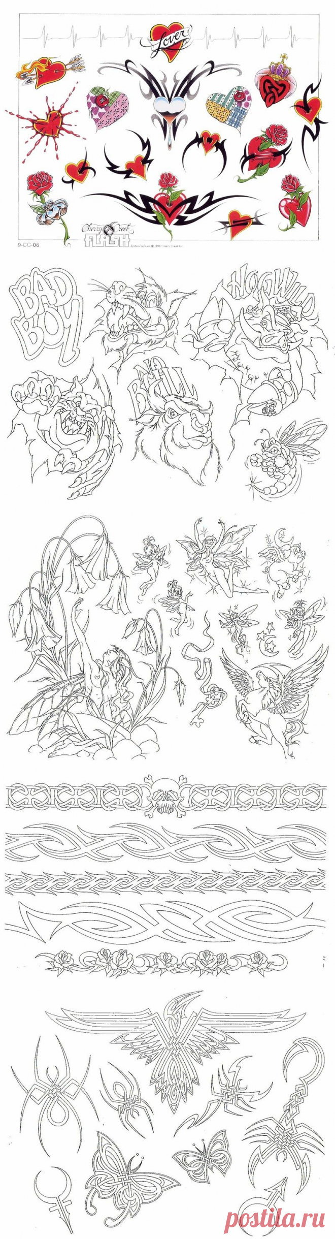 Tatoo Designes - эскизы и трафареты для творчества и рукоделия