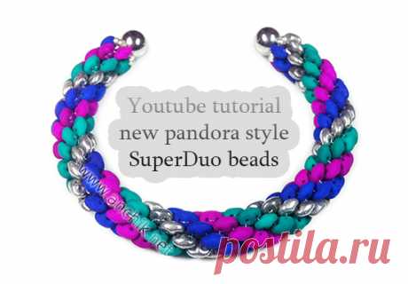 Спиральный жгут из бисера СуперДуо от Анчик Мартыновой | Scarabeads.club