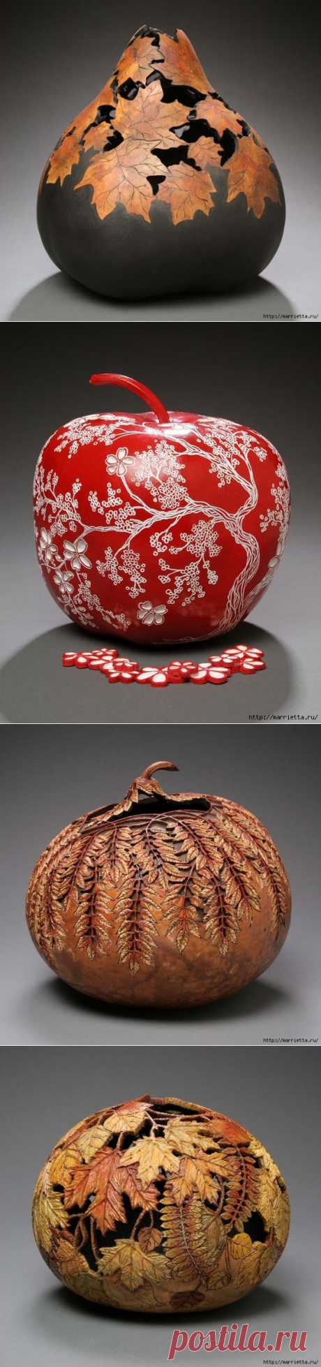 Резьба по тыкве. ШЕДЕВРЫ от Мэрилин Сандерленд