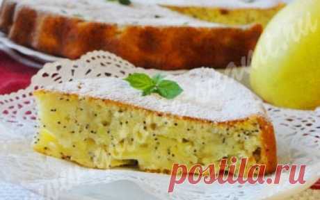 Пирог маковый с яблоками | Готовьте с нами