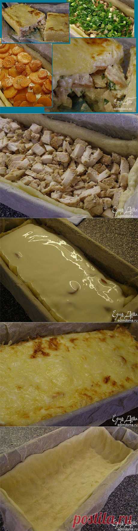 Как приготовить 3 кита. творожный пирог с копчённой курицей и морковью рецепт блюда с фото