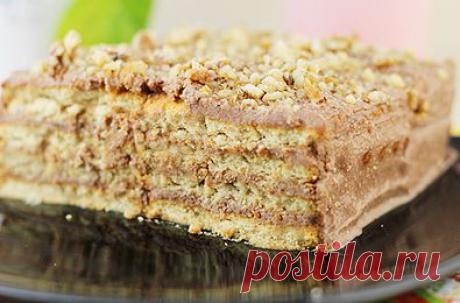 Рецепт: Торт из печенья и творога, без выпечки - пошаговый фото рецепт приготовления