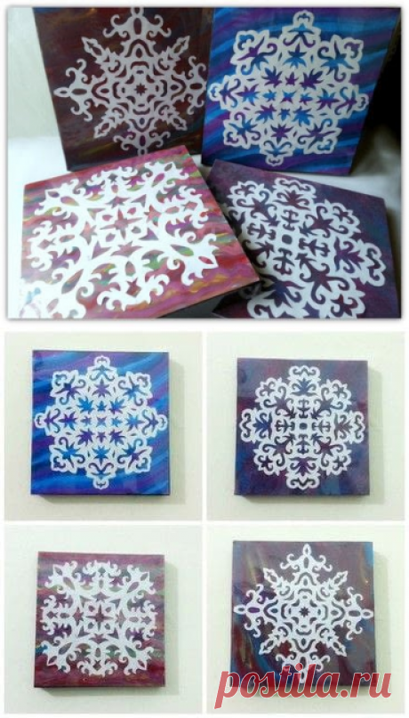 DIY Snowflake Wall Art