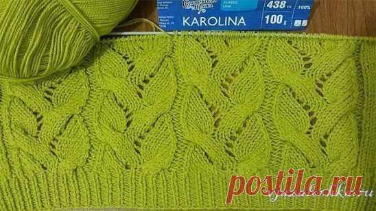 Узор спицами «Двойная ажурная коса»
Схема: https://vjazalochka.ru/uzory-vyazaniya/spicami/uzor-spicami-dvojnaya-azhurnaya-kosa