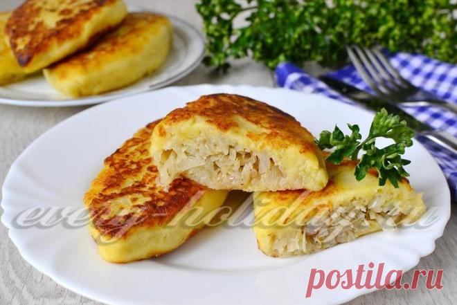 Картофельные зразы с капустой: рецепт с фото