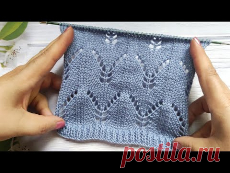 Lace Stitch Knit Pattern | Ajourmuster stricken | Punto Traforato ai ferri | Point Ajouré au Tricot