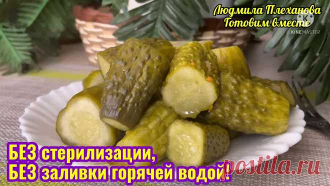 Для этого рецепта маринованных огурцов подойдут даже крупные огурцы. Их не нужно укладывать (без стерилизации и заливки кипятком) | Людмила Плеханова Готовим вместе. Еда | Дзен